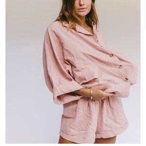 The Lullaby Club Linen Lounge SET- Small/Medium, Dusty